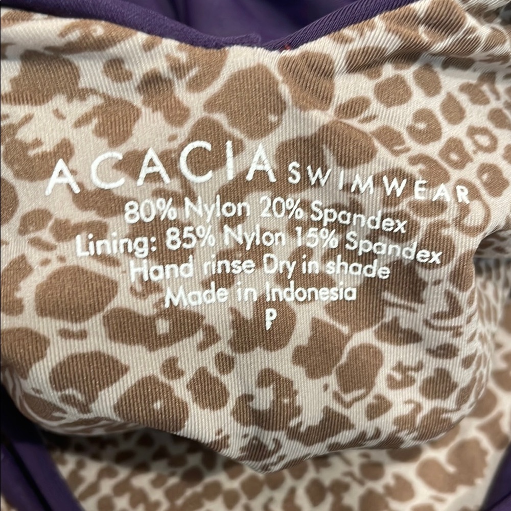 acacia swimwear Deep Purple One-Piece Swimsuit - Picture 2 of 3